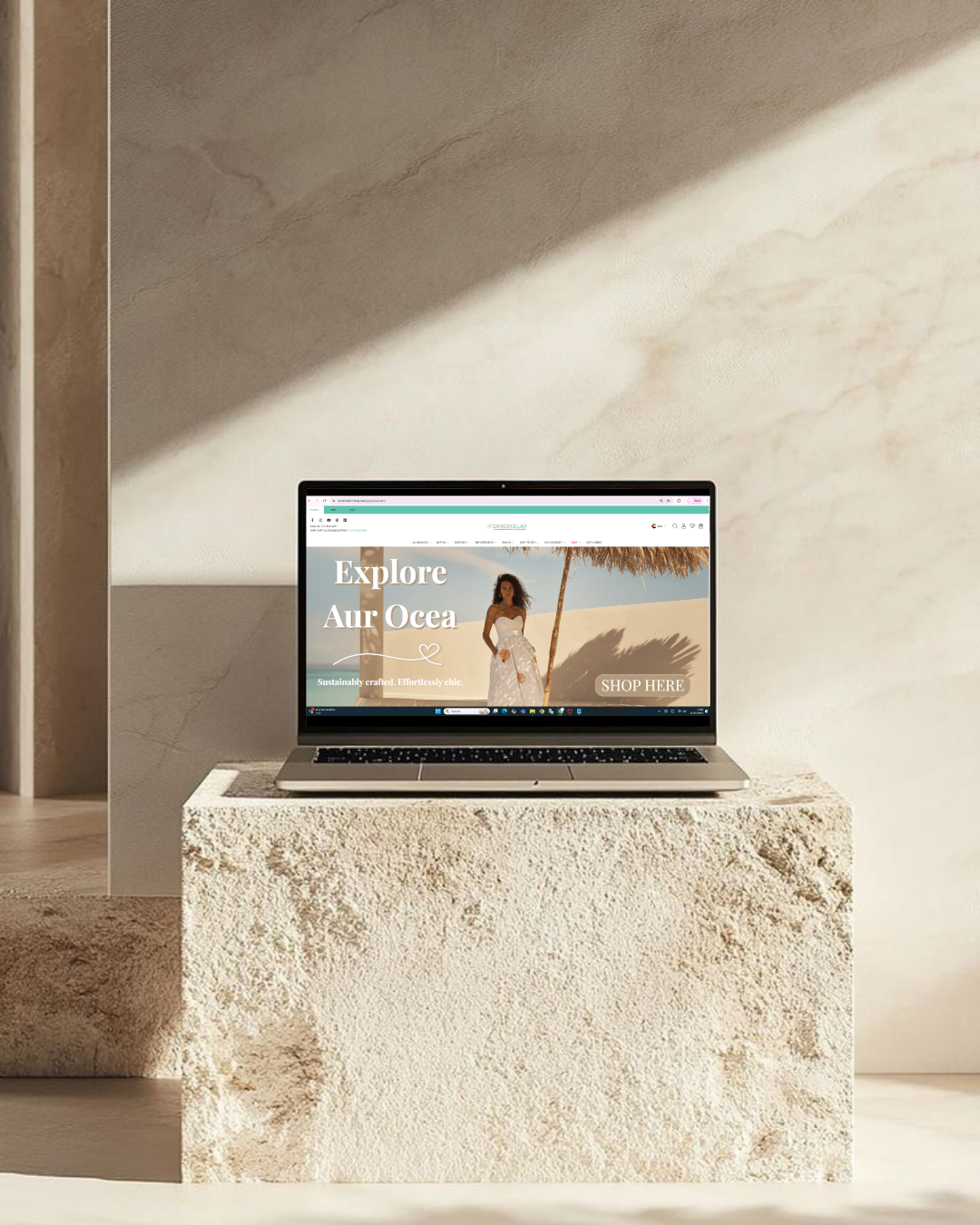 Website banners and digital design for Sand Dollar Dubai